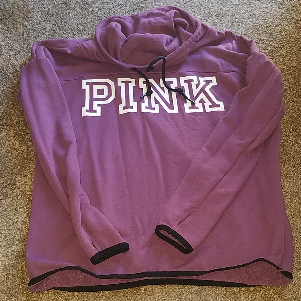 Pink cowl neck sweater